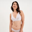 Soutien-gorge triangle dentelle blanc femme