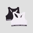 Lot 2 brassières sans coques dos nageur noir fille