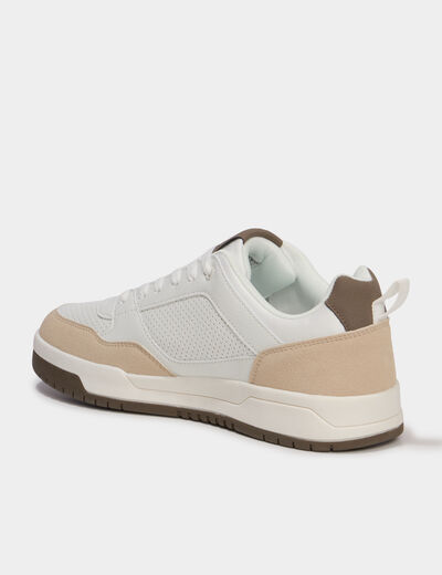 Tennis basses &agrave; lacets Kappa sable homme