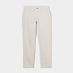 Pantalon chino droit stretch retroussé beige homme