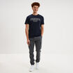 Pantalon cargo slim stretch vert fonc&eacute; homme