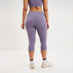 Legging corsaire de sport stretch violet femme
