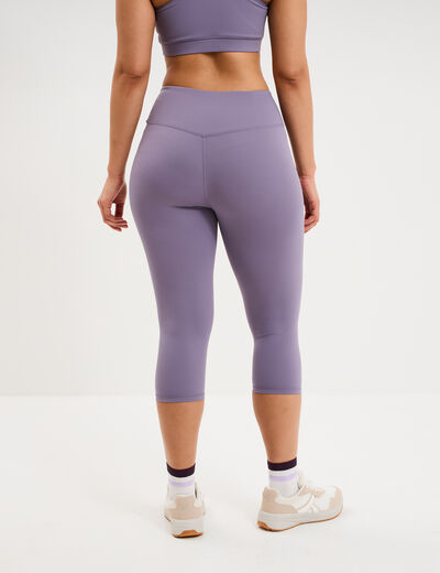 Legging corsaire de sport stretch violet femme