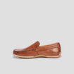 Mocassins en cuir marron homme