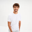 T-shirt slim stretch manches courtes blanc homme