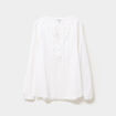 Blouse plastron manches 3/4 Creeks ivoire femme