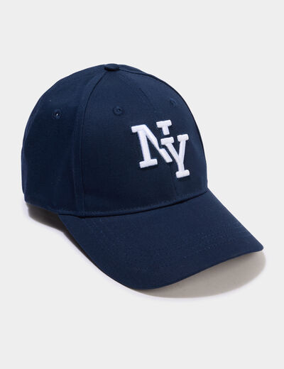 Casquette en coton bleu marine gar&ccedil;on