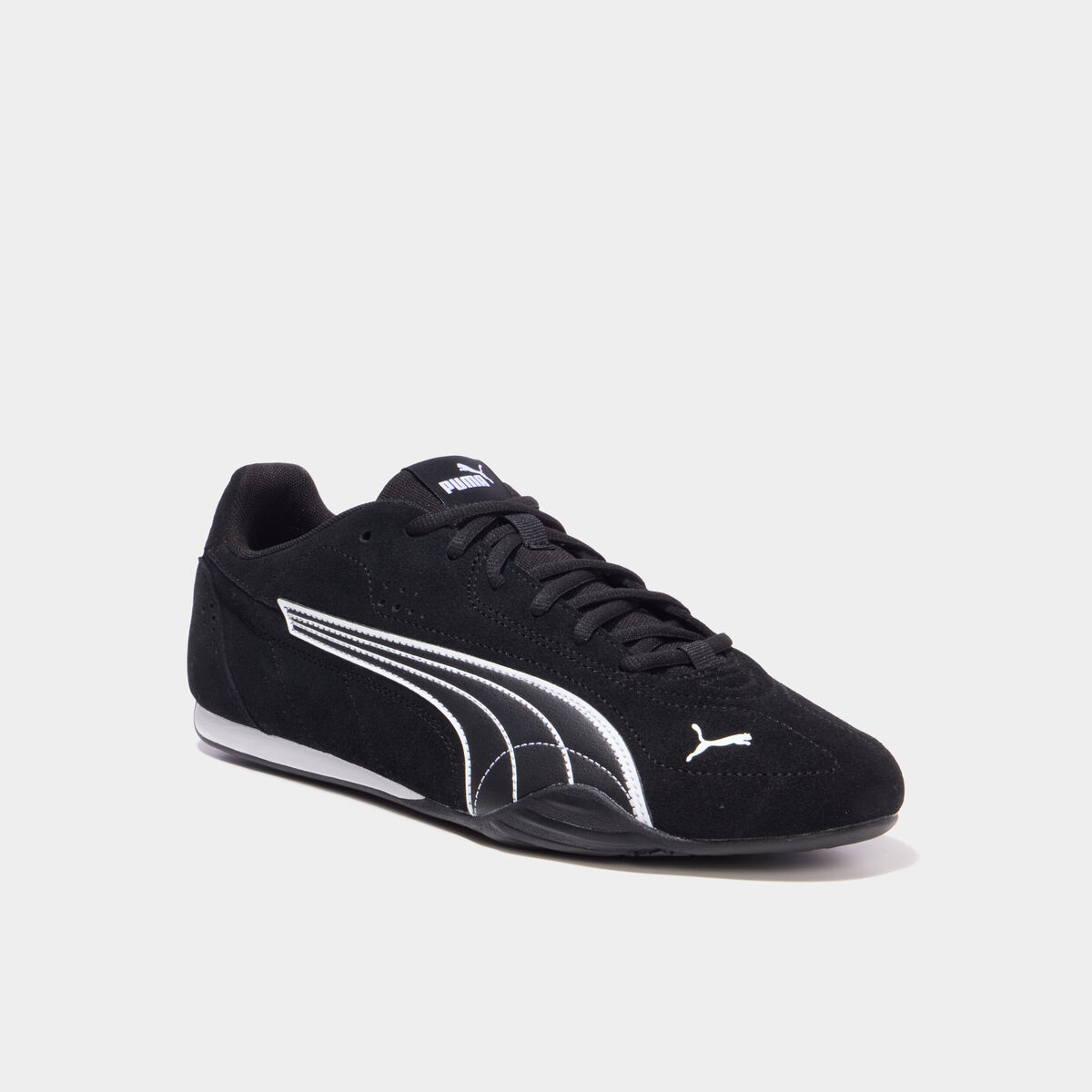 Baskets running en cuir Puma Catch SD noir homme