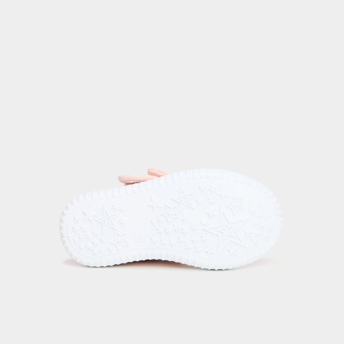 Babies brod&eacute;es renforc&eacute;es semelle souple rose b&eacute;b&eacute; fille