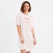 Chemise de nuit manches courtes vieux rose femme