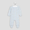Dors-bien en coton manches longues bleu clair bébé
