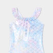 Maillot de bain 2 pièces holographique vert bébé fille