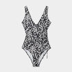 Maillot de bain une pièce croisé noir femme