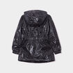 Parka cintrée à capuche doublure polaire noir fille