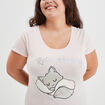 Ensemble pyjama corsaire Modavista rose clair femme grande taille