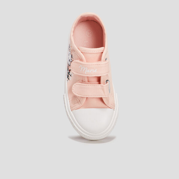 Tennis scratchs en toile Les Aristochats rose fille