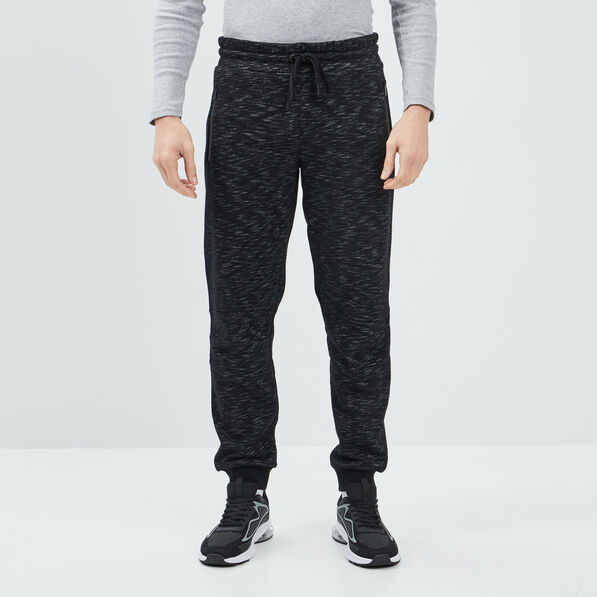 Pantalon jogging taille élastiquée noir homme