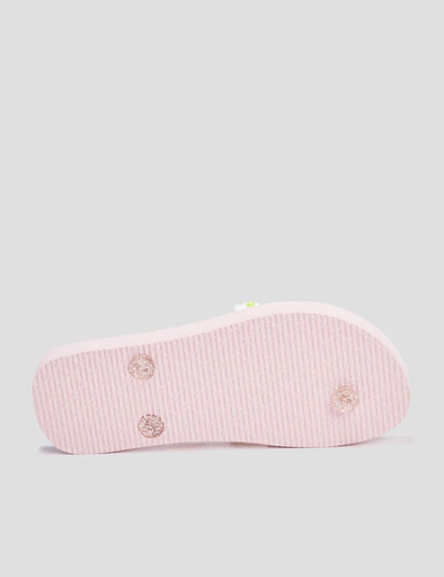 Tongs détails pailletés Wamea Beach rose fille
