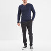 Pantalon chino slim noir homme