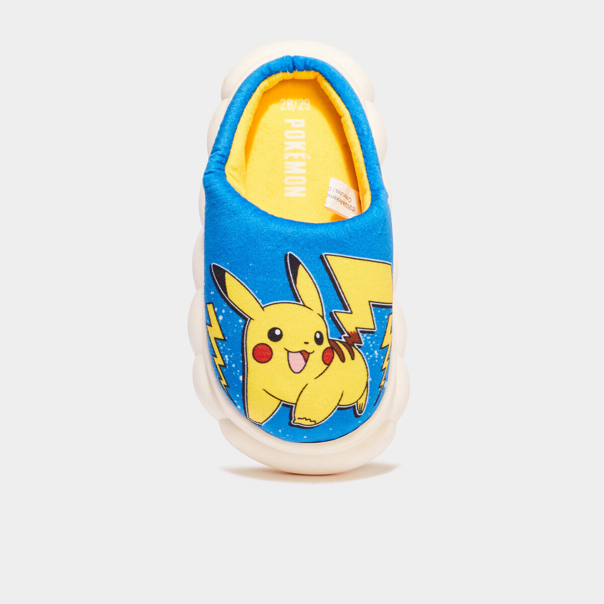 Chaussons mules Pokémon Pikachu bleu garçon