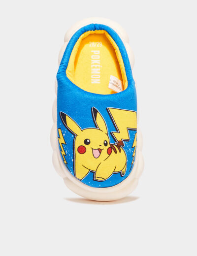 Chaussons mules Pokémon Pikachu bleu garçon