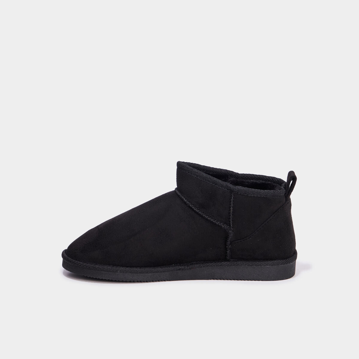 Bottines fourrées noir femme