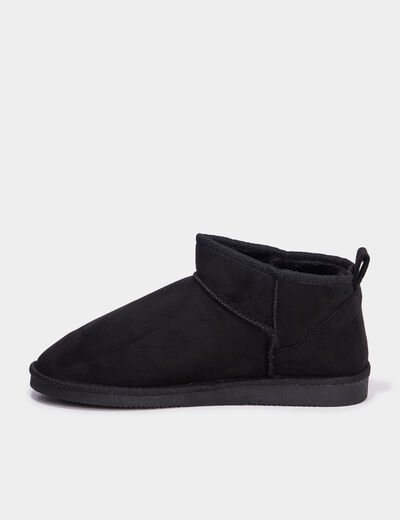 Bottines fourrées noir femme