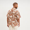 Chemise en coton manches courtes multicolore homme