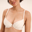 Soutien-gorge maxi push up dentelle blanc femme