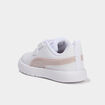 Baskets &agrave; scratchs Puma Courtflex Glitz blanc b&eacute;b&eacute; fille