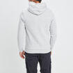 Sweat molleton à capuche hoodie gris clair homme