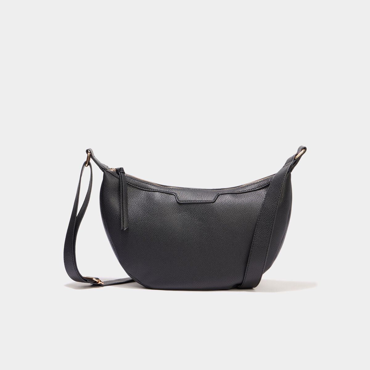 Sac banane zipp&eacute;e noir femme