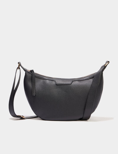 Sac banane zipp&eacute;e noir femme