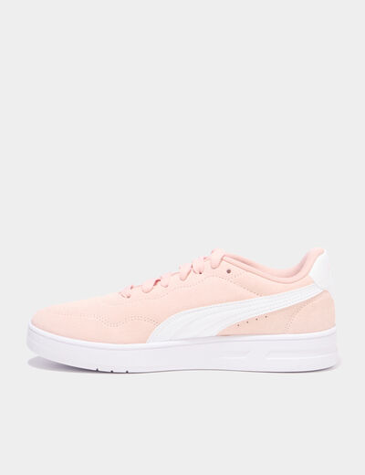 Tennis en cuir Puma Court Lally SD rose femme