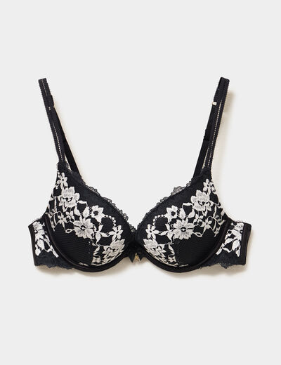 Soutien-gorge maxi push-up noir femme