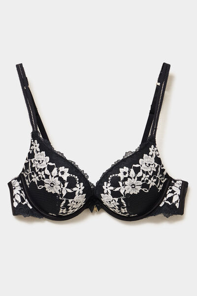 Soutien-gorge maxi push-up noir femme