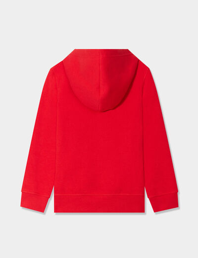 Sweat à capuche hoodie Creeks rouge garçon