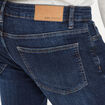 Jeans straight 5 poches denim stone homme