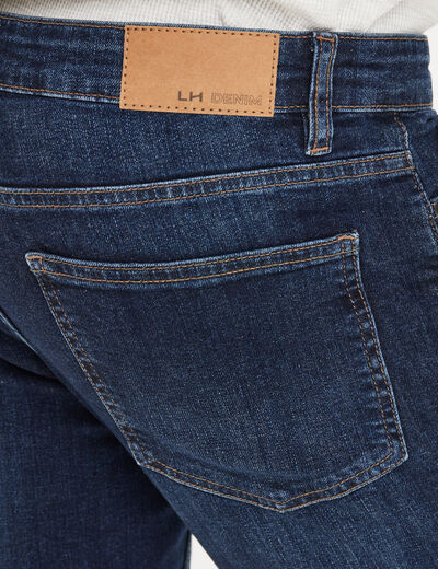 Jeans straight 5 poches denim stone homme