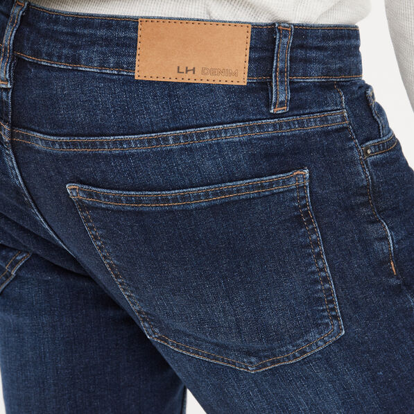 Jeans straight 5 poches denim stone homme