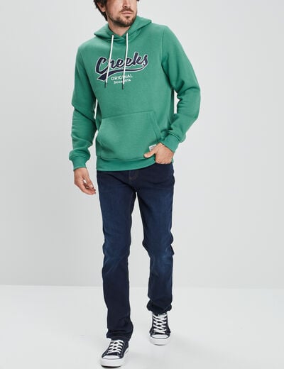 Sweat à capuche hoodie Creeks vert homme