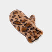 Mouffles fausse fourrure sable fille