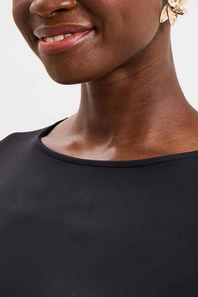Body ajust&eacute; manches longues noir femme