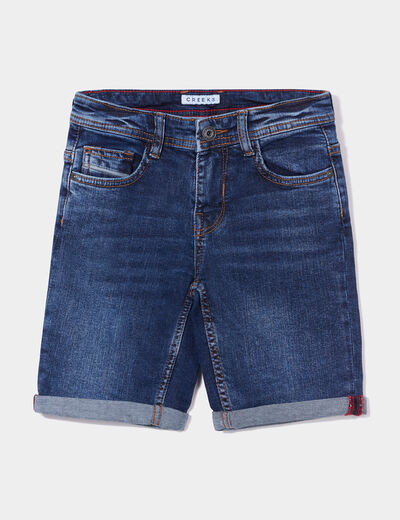 Bermuda regular en jean Creeks denim stone garçon