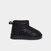 Bottines fourr&eacute;es plates noir fille