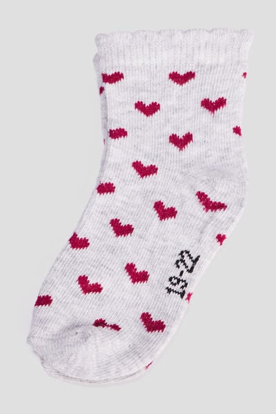 Lot 5 paires chaussettes rose b&eacute;b&eacute; fille