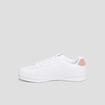 Tennis basses &agrave; lacets bout rond rose femme