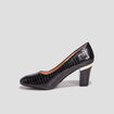 Escarpins à talons vernis noir femme