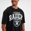 T-shirt manches courtes coton NFL noir homme