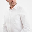 Chemise coton manches longues Creeks blanc homme